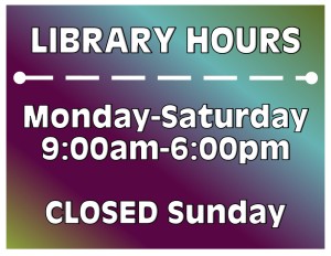 library hours 2016