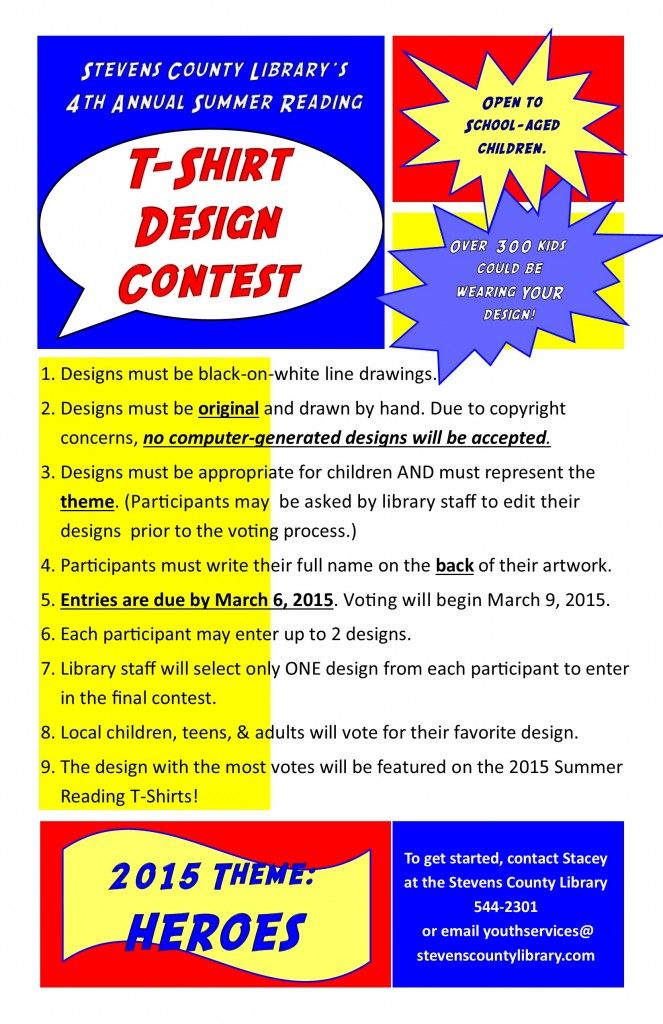 t-shirt contest flyer